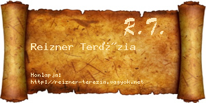 Reizner Terézia névjegykártya