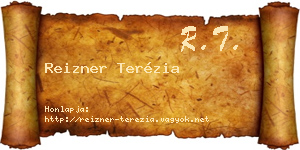 Reizner Terézia névjegykártya